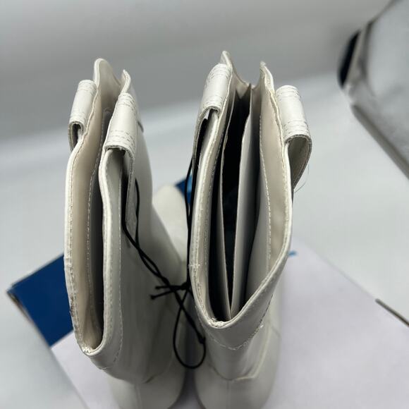 Arizona Jean Co Womens Maybrook Block Heel Cowboy Boots Cream Size 9M - Picture 7 of 11